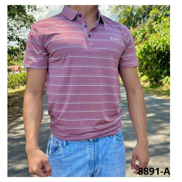 Camisa Cuello Polo Palo Rosa Tela Fria Xs
