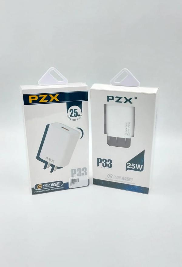 Cubo Cargador Usb 25W Modelo P33 Pzx Blanco