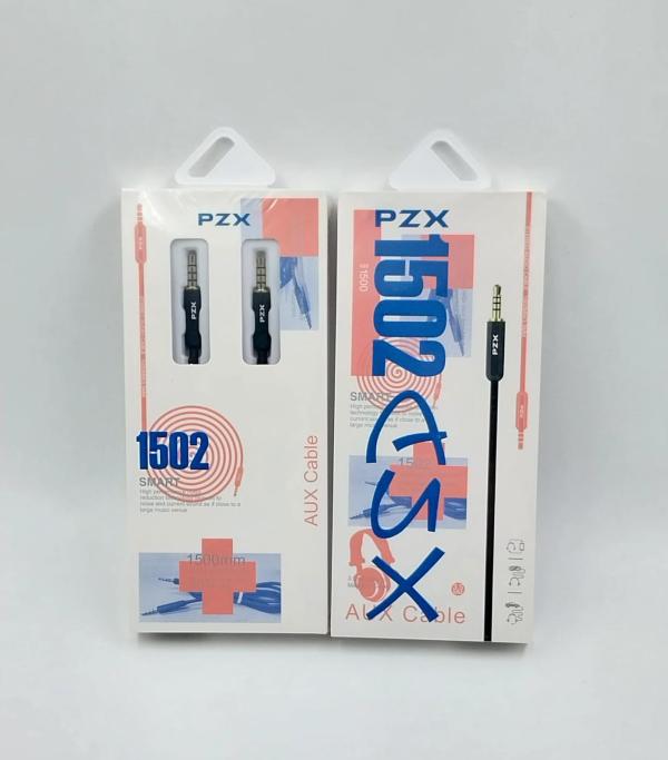 Cable Auxiliar 3.5Mm Modelo 1502 Pzx Negro
