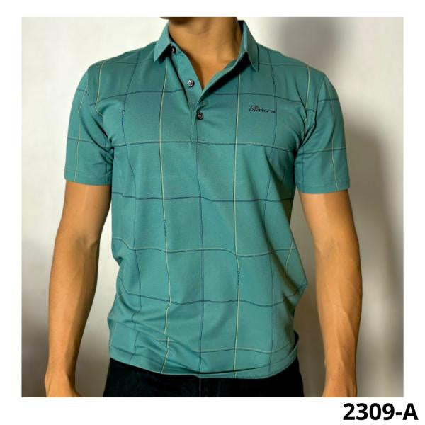 Camisa Cuello Polo Verde Tela Fria Xs