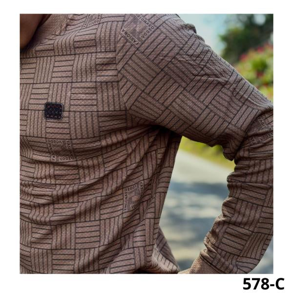Camisa Manga Larga Café Xs