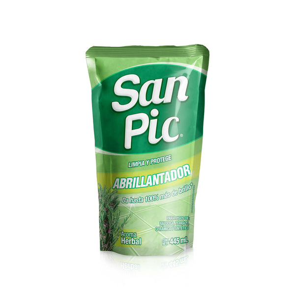 Abrillantador De Pisos San Pic Herbal Doypack -445ml