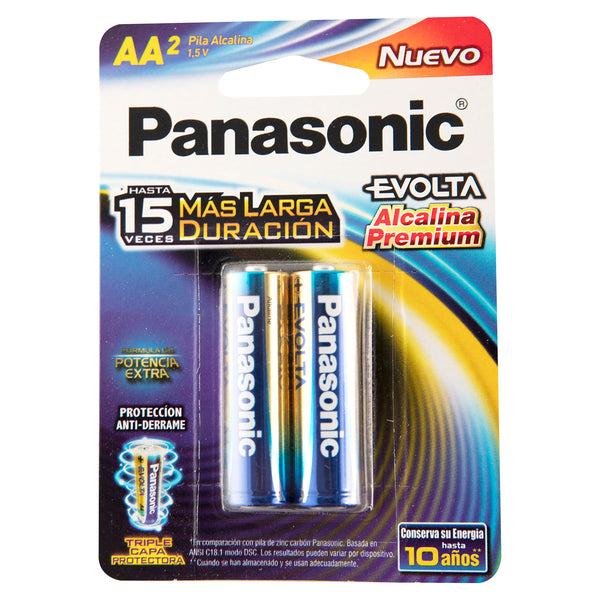 Bateria Alcalina Panasonic AA - 2 Unidades