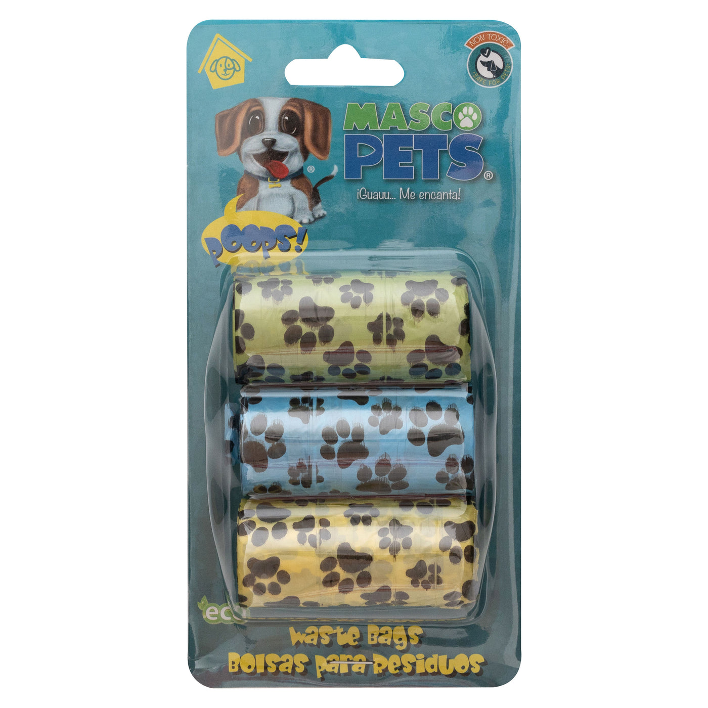 Bolsa Mascopets Desecho Mascotas 3 Unidades