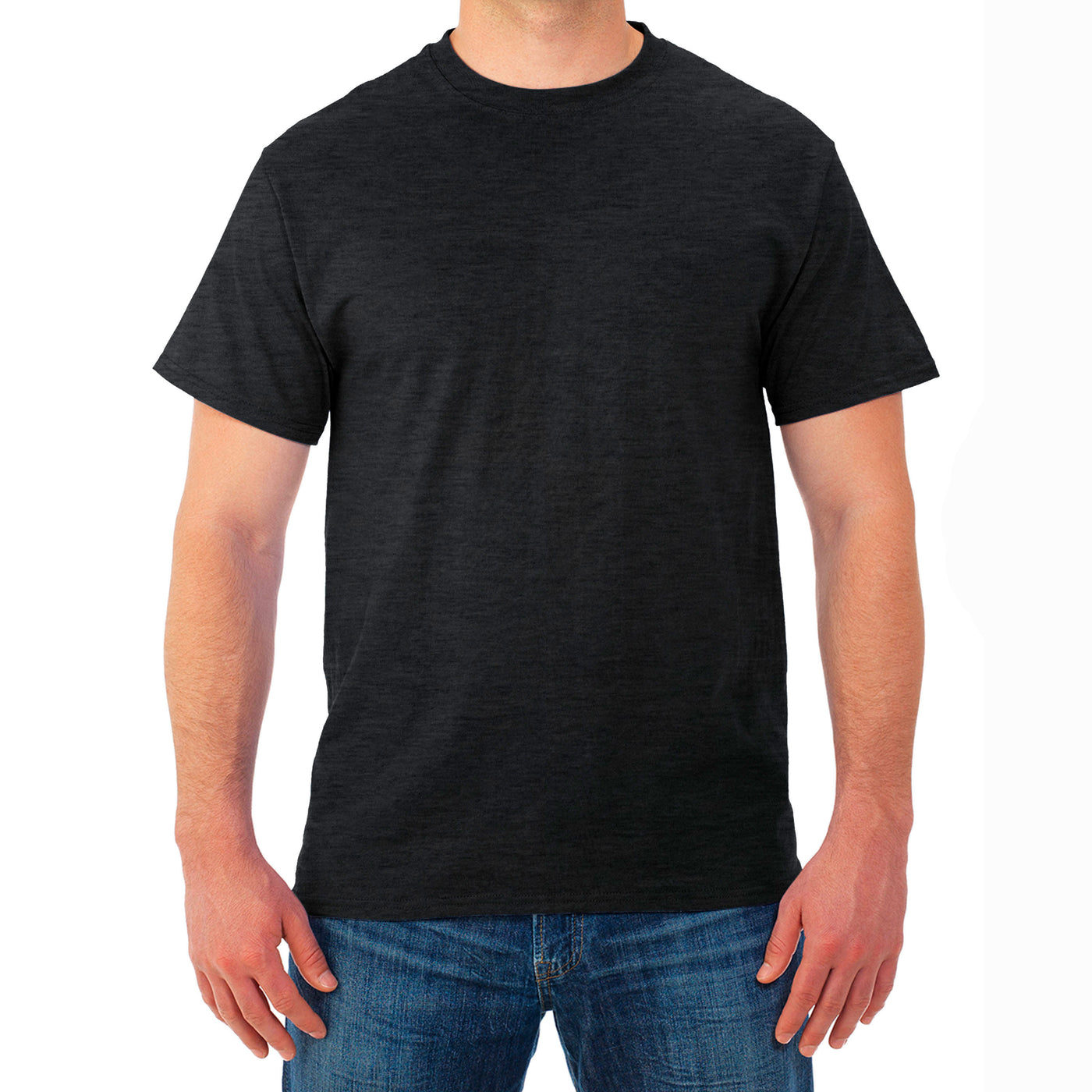 Camiseta Fruit Of The Loom Cuello Redondo, Color Gris -talla XL