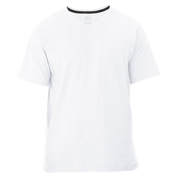 Camiseta Fruit Of The Loom Cuello V, Color Blanco -talla L