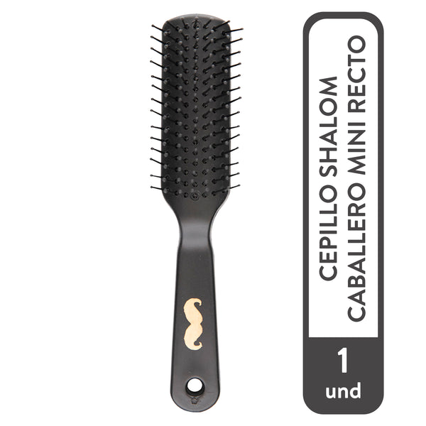 Cepillo Shalom Para Cabello De Caballero Mini Recto - 1 Unidad
