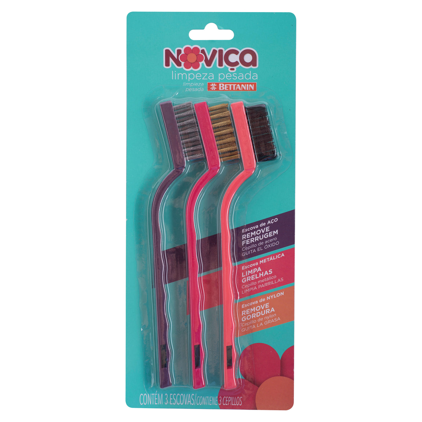 Cepillos Bettanin Para Limpieza Pesada - 3 Uds