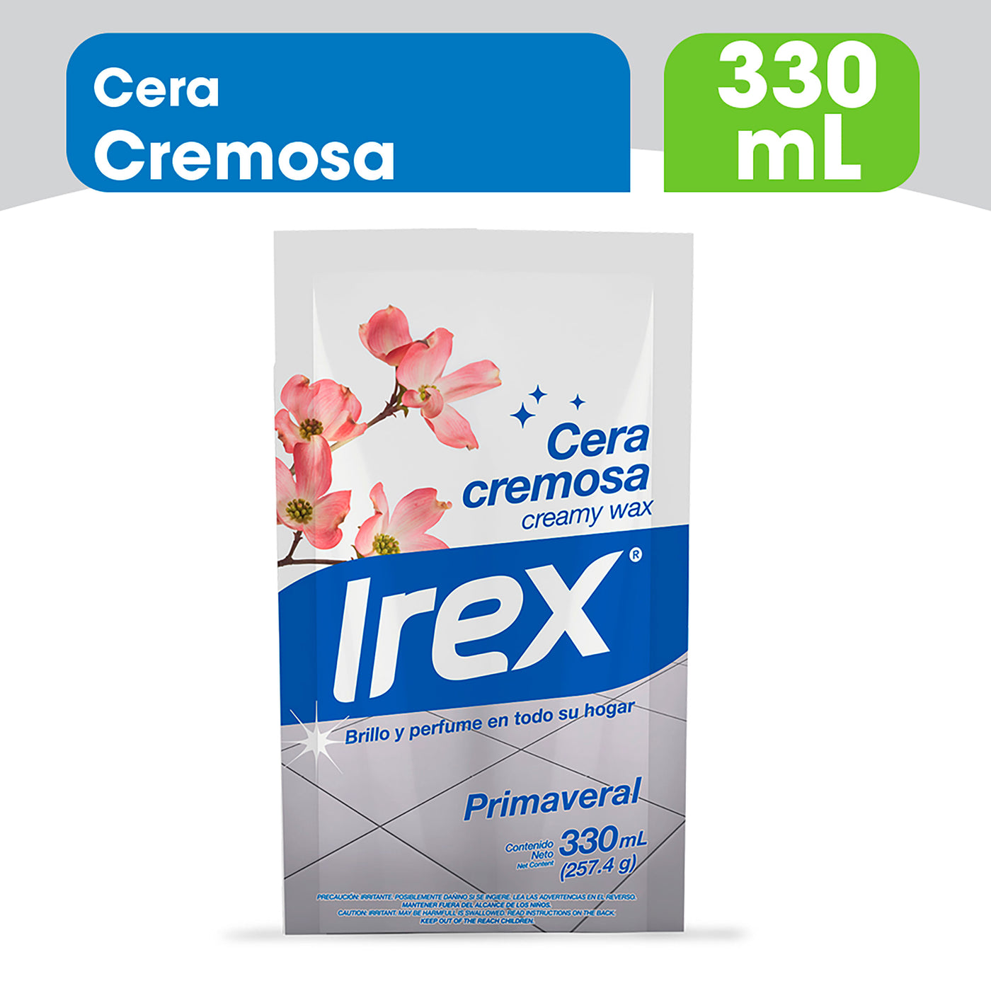 Cera Irex Cremosa Natural Doypack -330ml