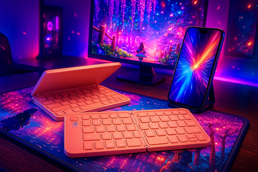 🧳 Mini Teclado Bluetooth Plegable JPHTEK – Inalámbrico, Portátil y Compatible con iOS, Android y Windows
