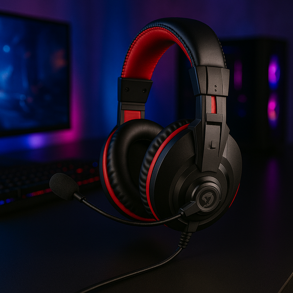 Auriculares Scorpion H8321 Gamer Ligeros con Micrófono 3.5mm – Sonido Estéreo 360°