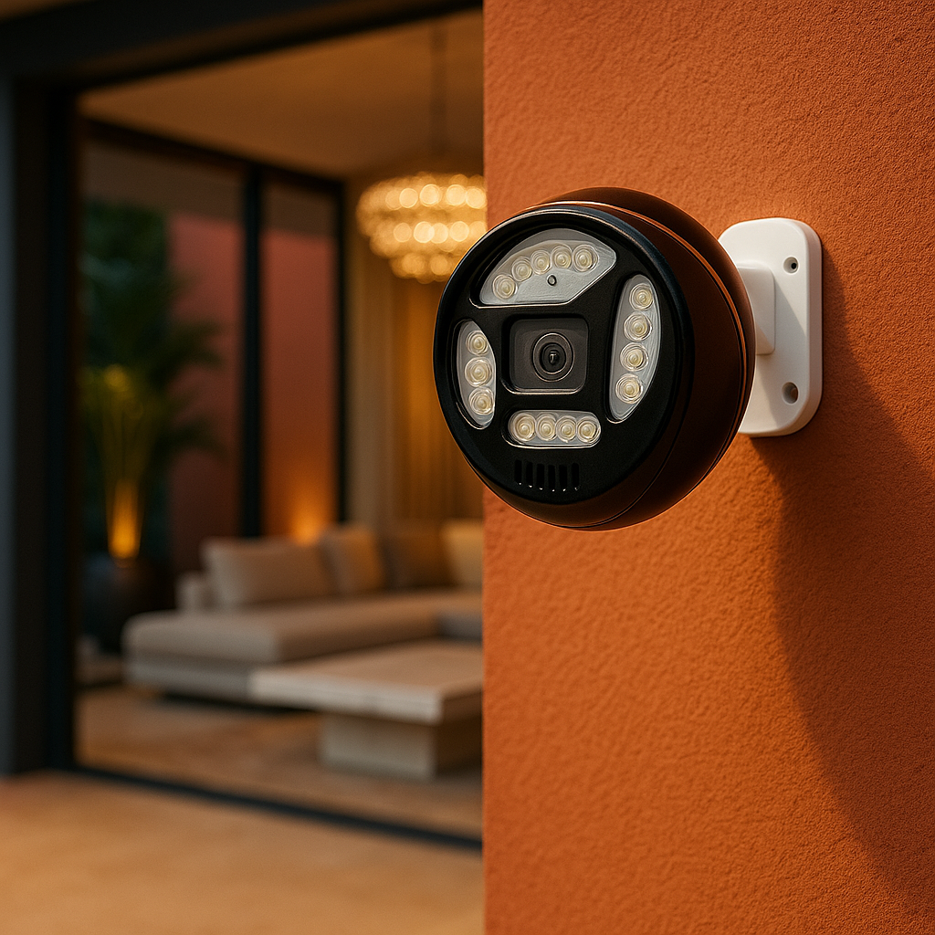 🌙 Cámara de Vigilancia A8 4K Ultra HD – IP66, Visión Nocturna, WiFi, Multifunción Pro