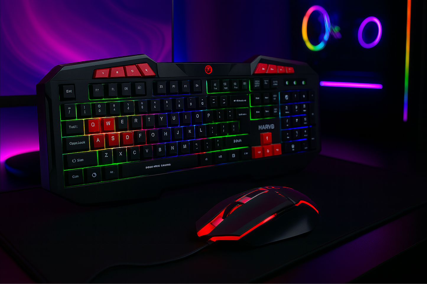 SET GAMER MARVO SCORPION KM602 – POTENCIA Y PRECISIÓN PARA TU RENDIMIENTO