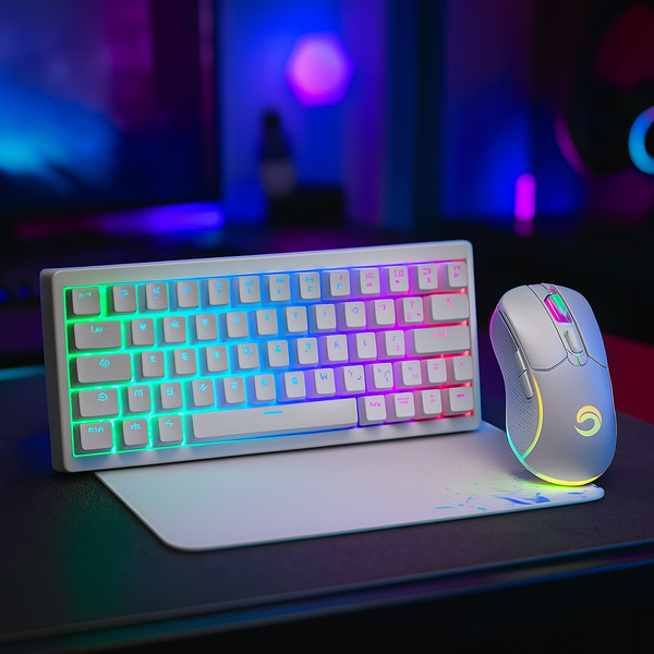 Set Gamer 3 En 1 Marvo Scorpion Cm310 Blanco – Estilo, Precisión Y Control Total
