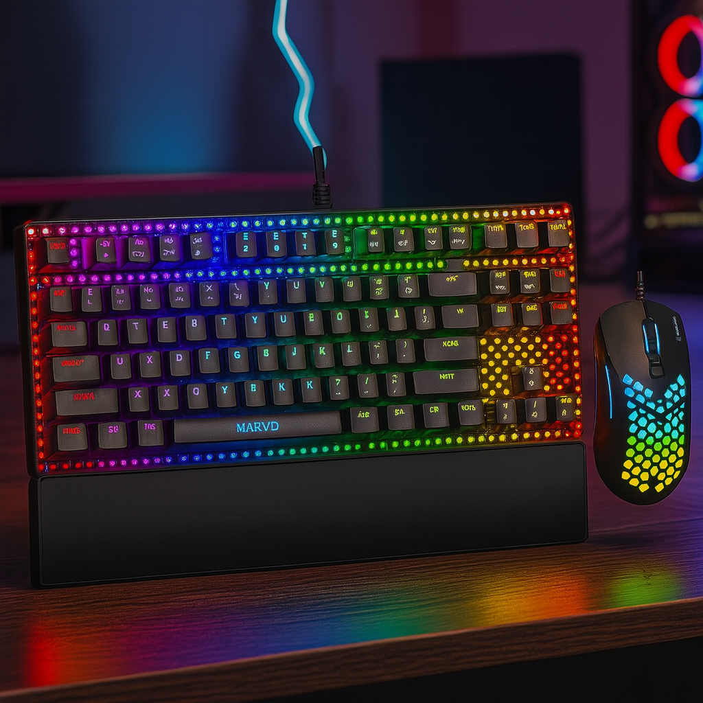COMBO MECÁNICO TKL RGB – PRECISIÓN, ESTILO Y COMODIDAD PARA GAMERS EXIGENTES