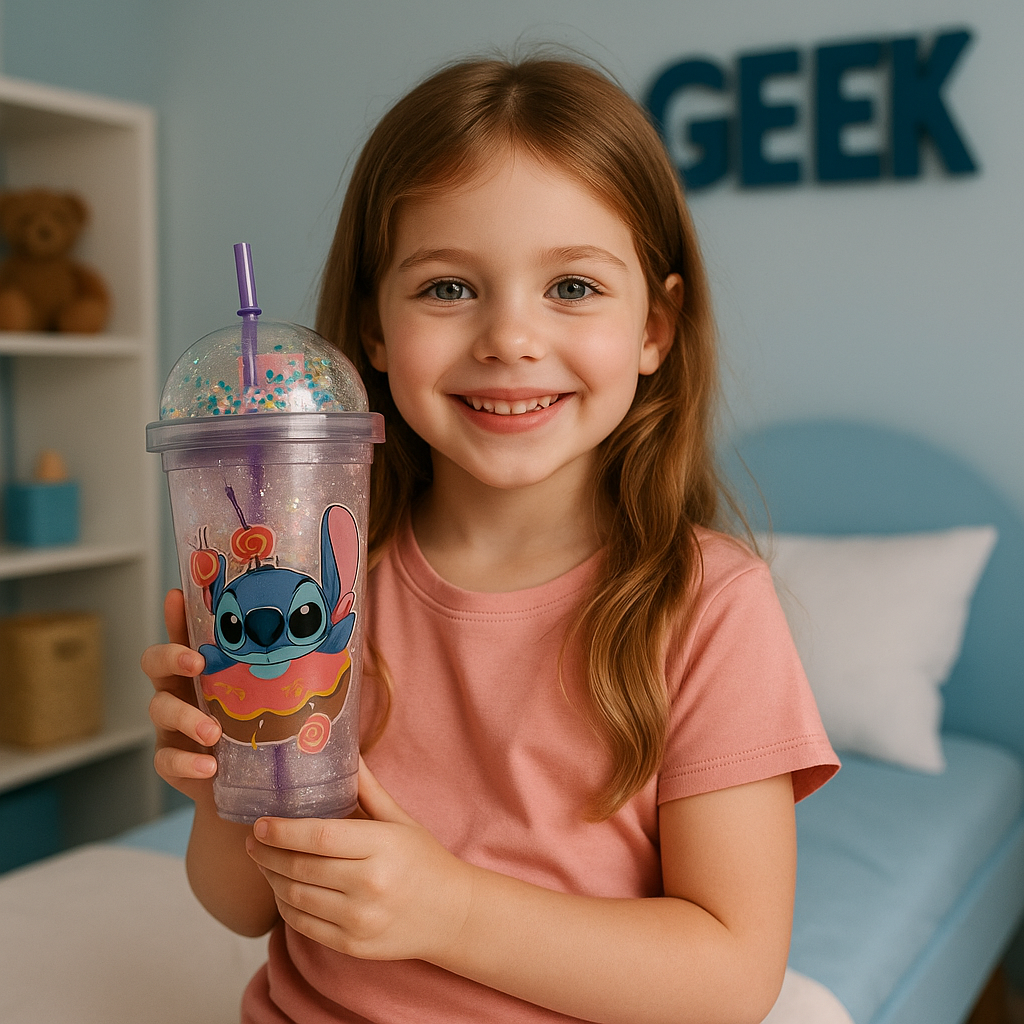 VASO PLÁSTICO DE STITCH VARIOS ESTILOS A ELEGIR