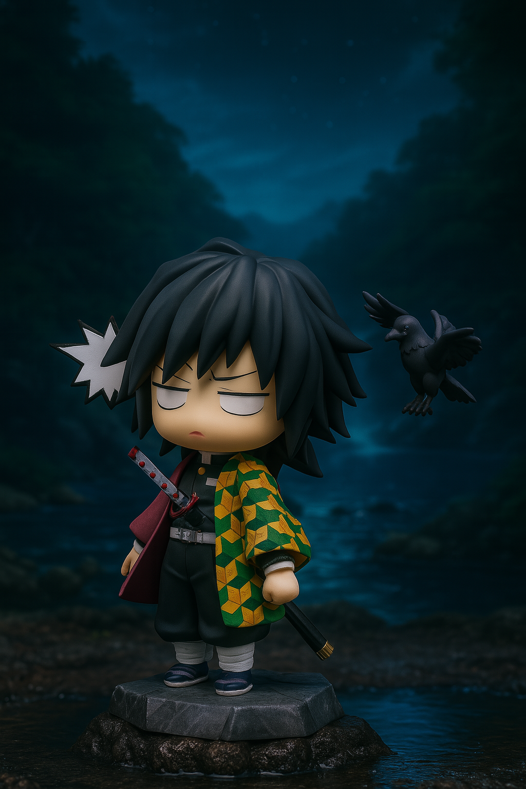 Figura Giyu Tomioka con accesorios – Demon Slayer