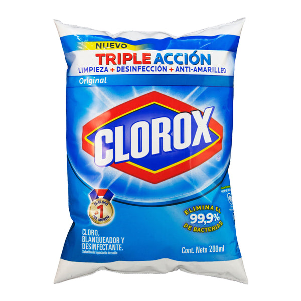Cloro Clorox Original Bolsa 200ml