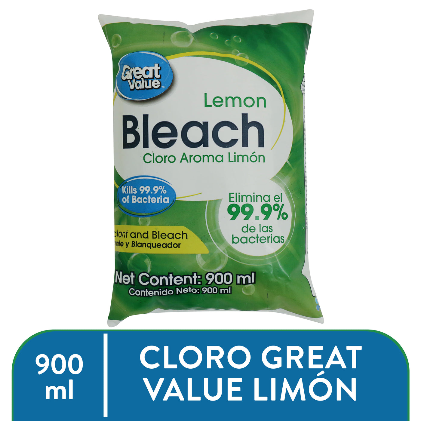 Cloro Great Value Aroma Limón - 900 Ml