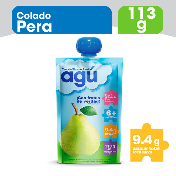 Colado Agú Para Bebé Sabor Pera - 113 G