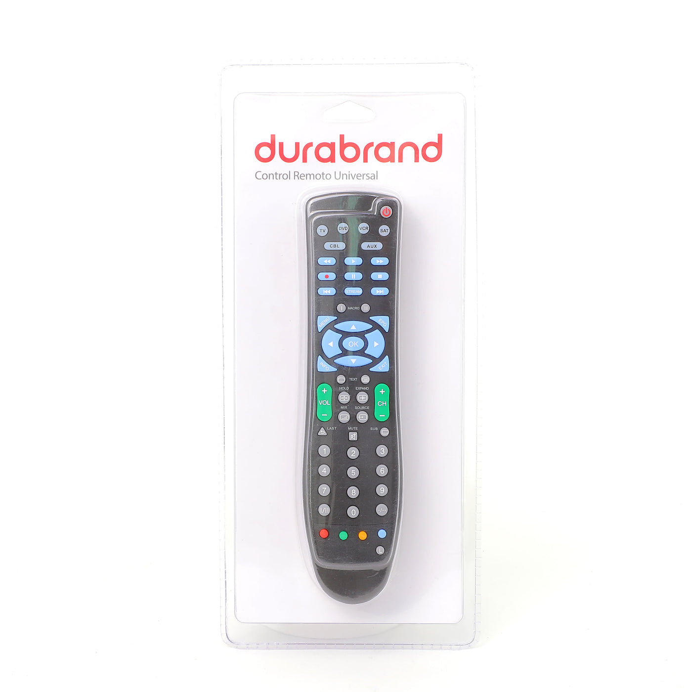 Control Remoto Durabrand Universal TV, Dvd, VCR Y SAT