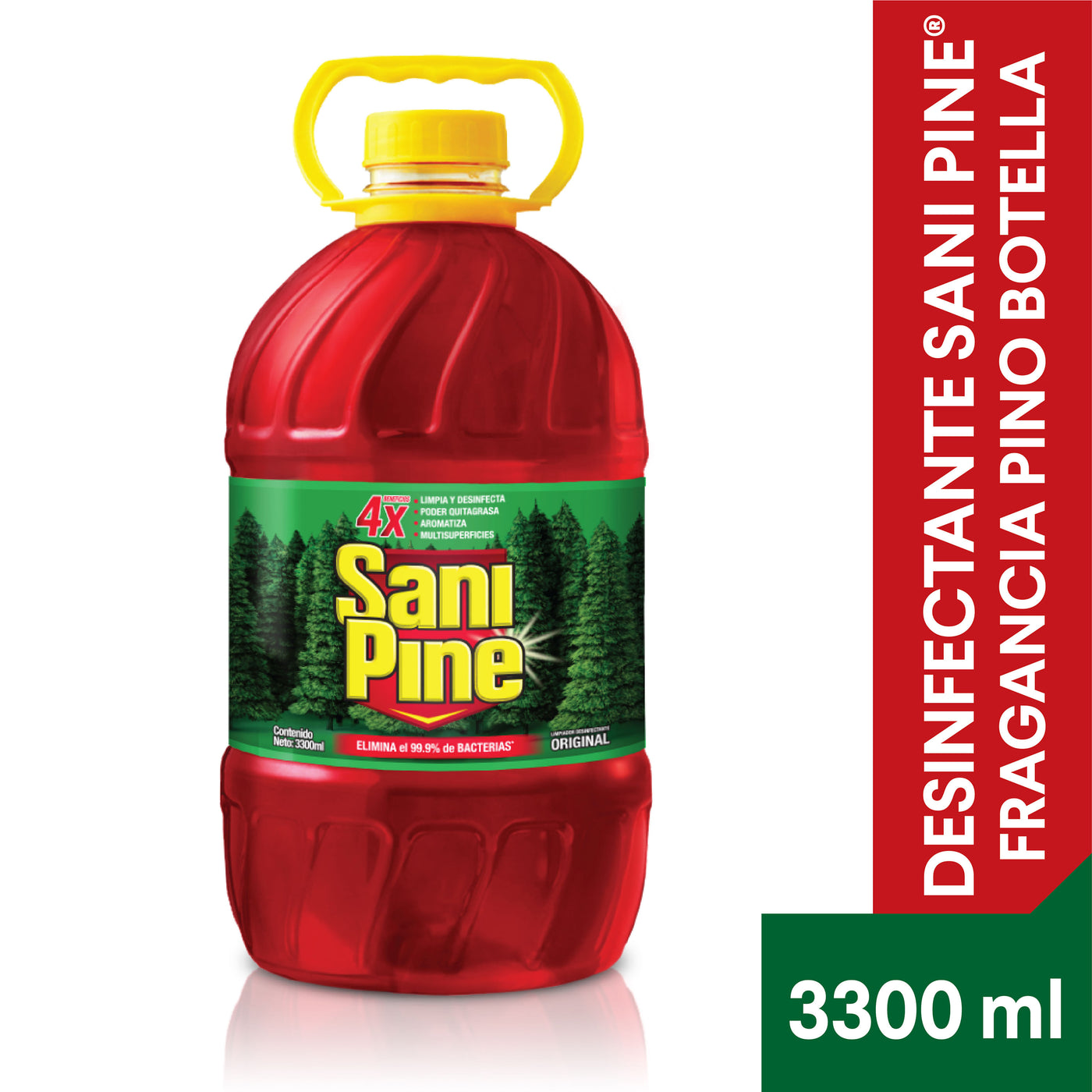 Desinfectante Sani Pine, Fragancia Pino Botella - 3300ml