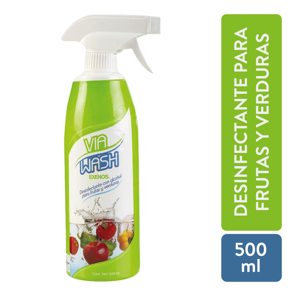 Desinfectante Via Wash Con Alcohol Para Frutas Y Verduras - 500 Ml