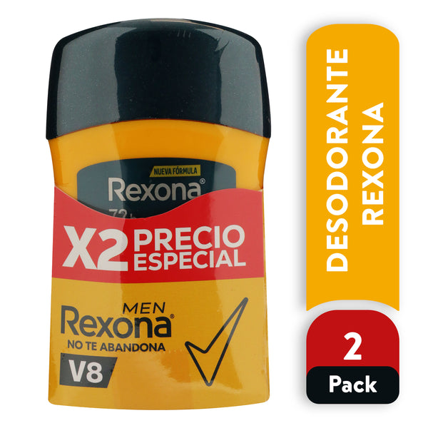 Desodorante Rexona V8 Barra 2 Pack - 100 G