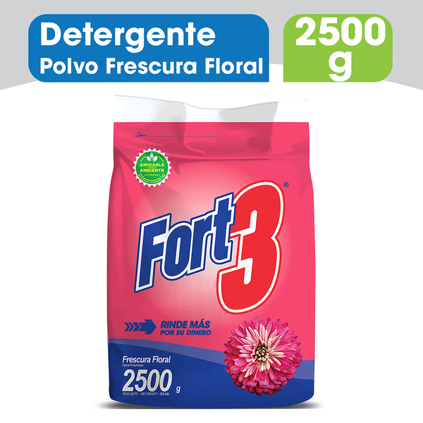Detergente En Povo Fort3 Frescura Floral - 2500 G