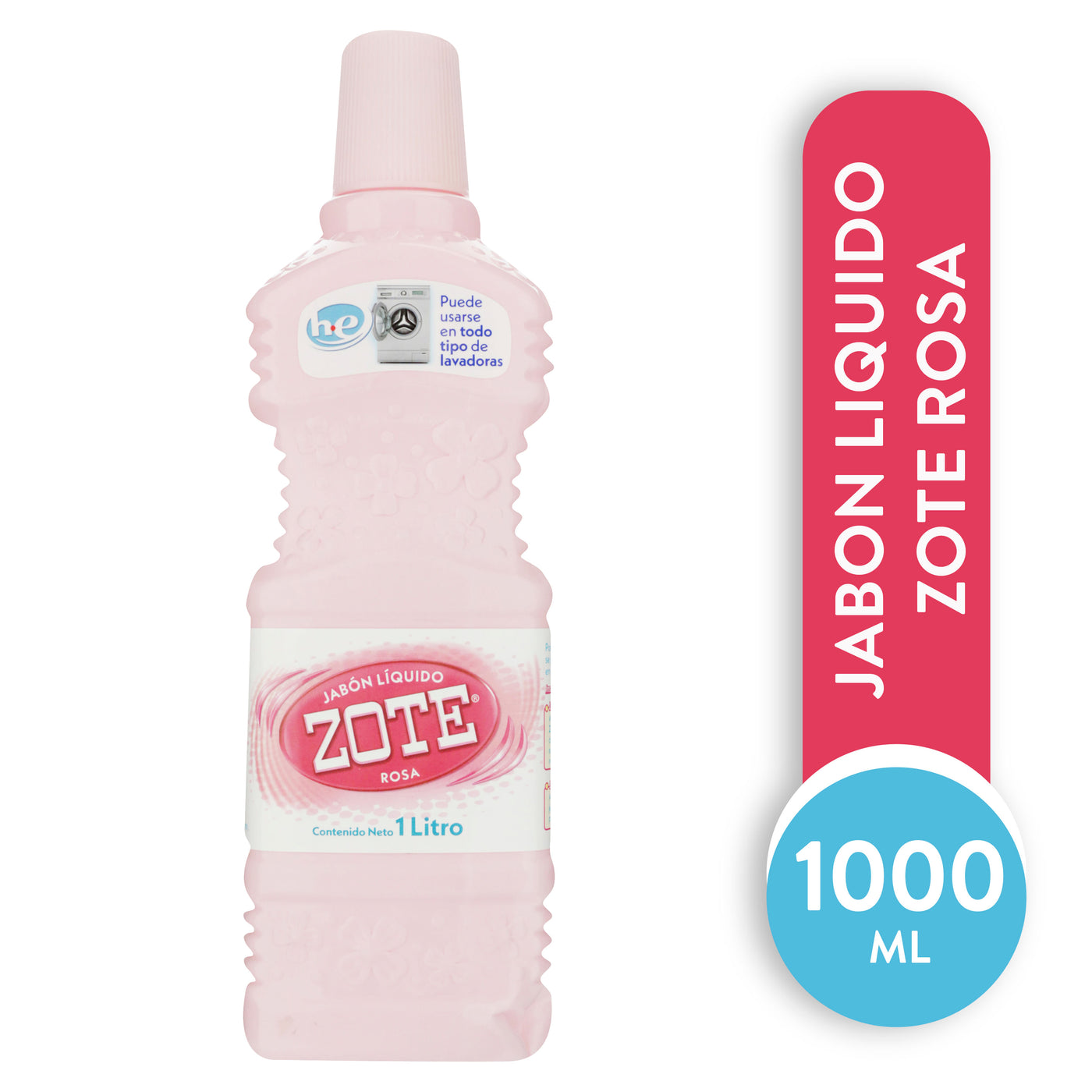 Detergente Líquido Zote Rosa -1000 Ml