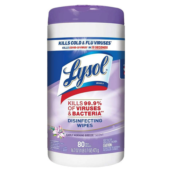Envase Lysol Toalla Early Mo Breez 80und