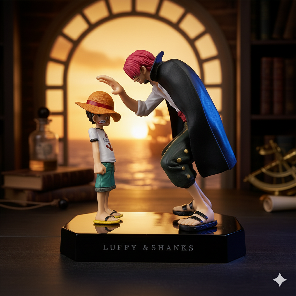 Figura de Shanks y Luffy - One Piece