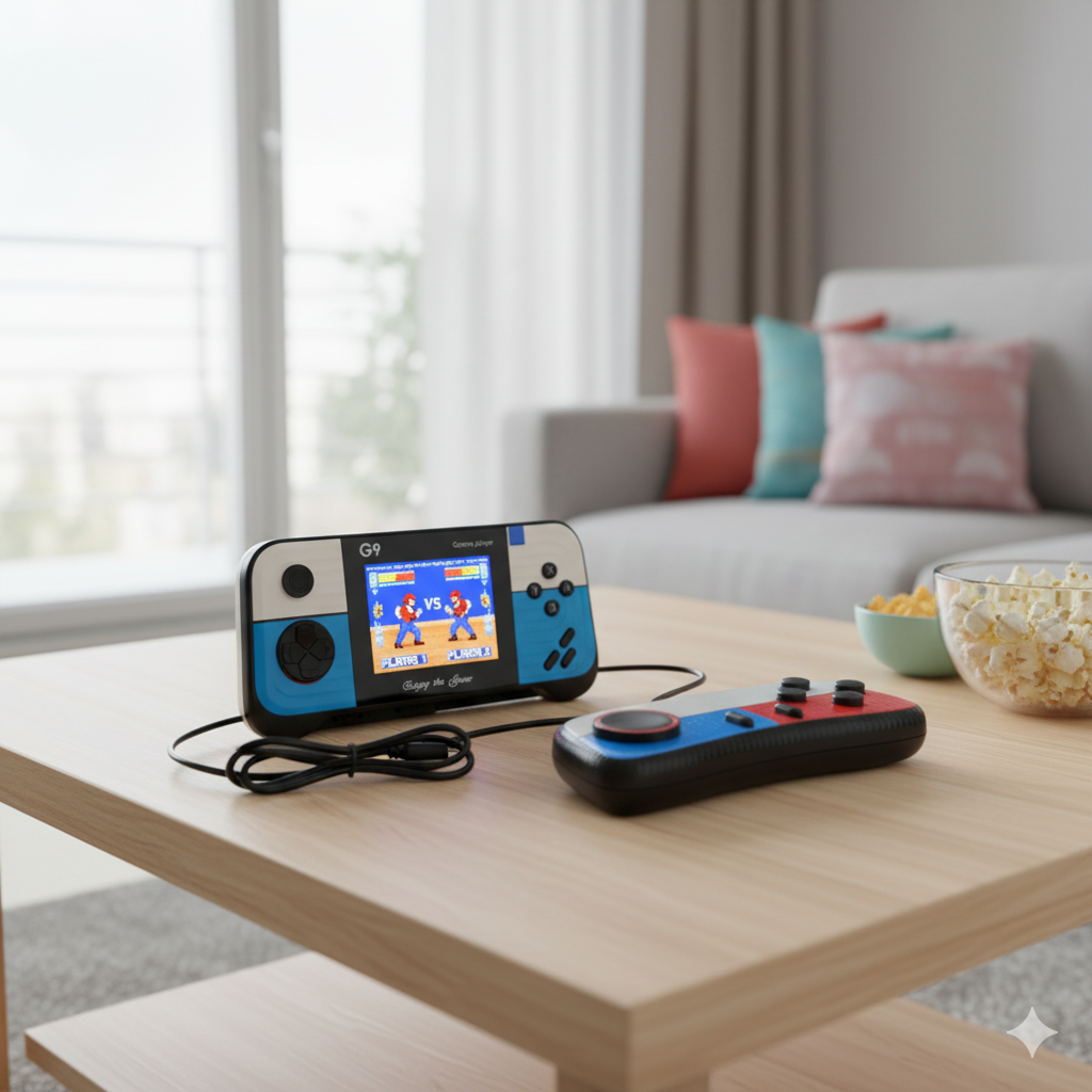 Consola de Videojuegos G9D Portátil Retro Color Celeste