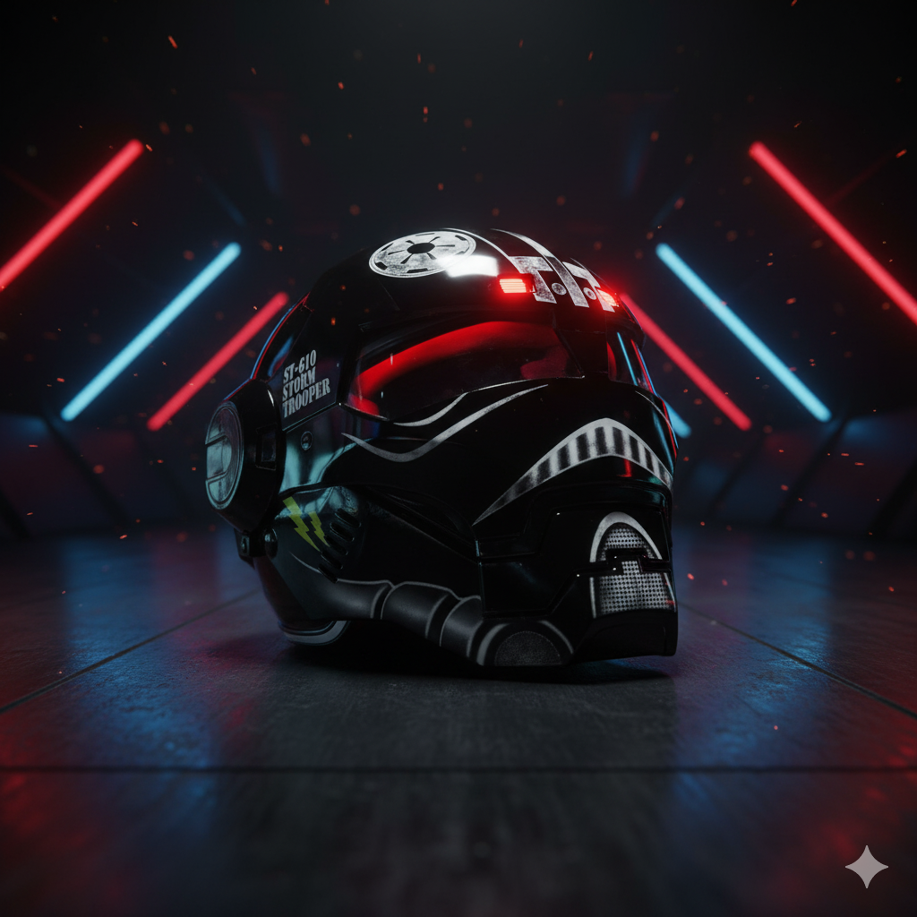 🤖 Casco de Moto Estilo Transformers –  Fibra de Vidrio, Diseño Futurista