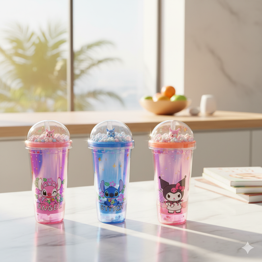 Vaso de Plástico de Stitch y Kuromi con Estilos a Elegir