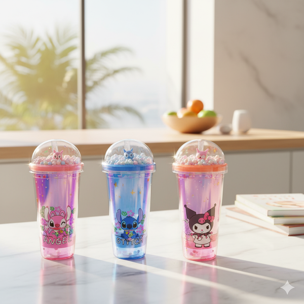 Vaso de Plástico de Stitch y Kuromi con Estilos a Elegir