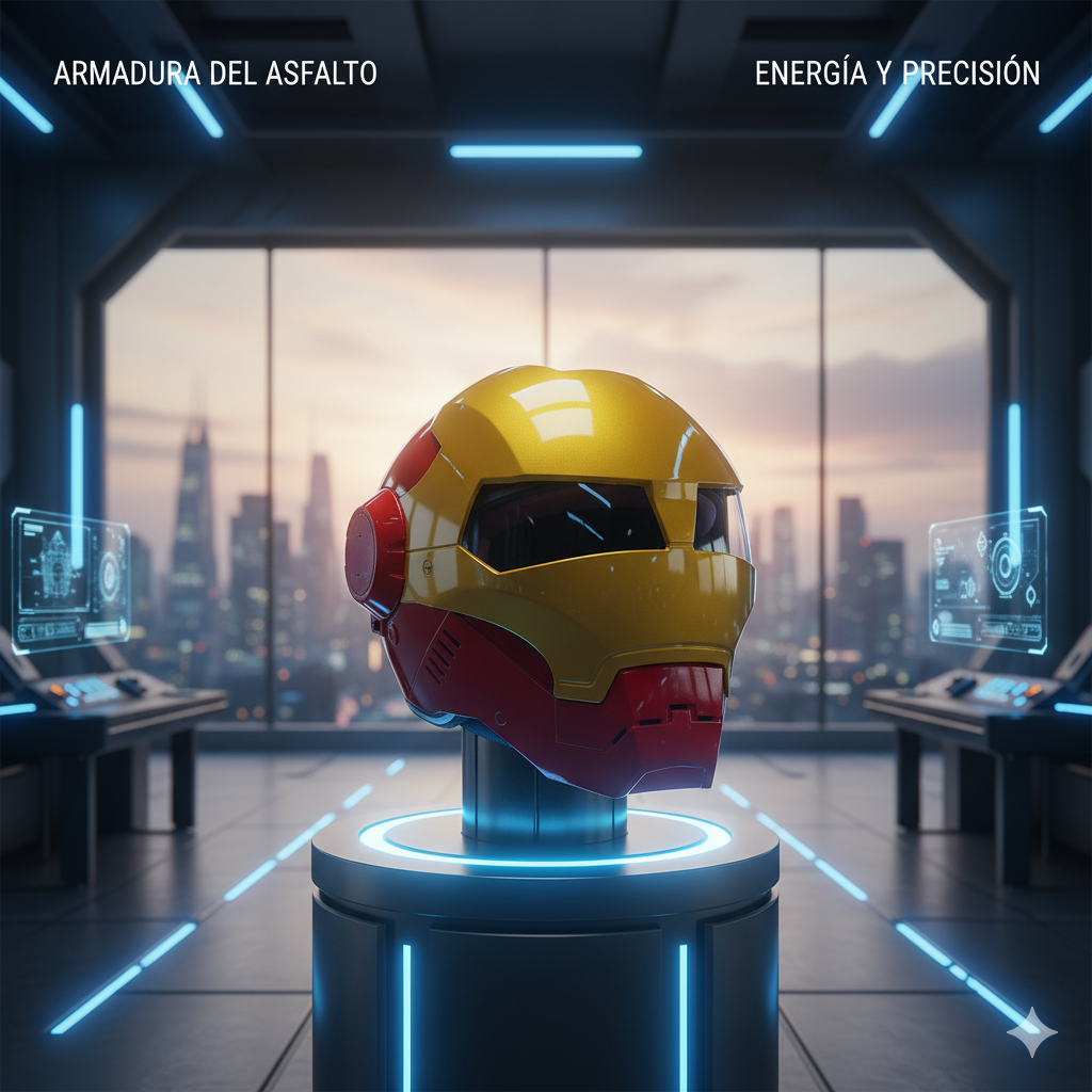 🤖 Casco de Moto Estilo Transformers –  Fibra de Vidrio, Diseño Futurista