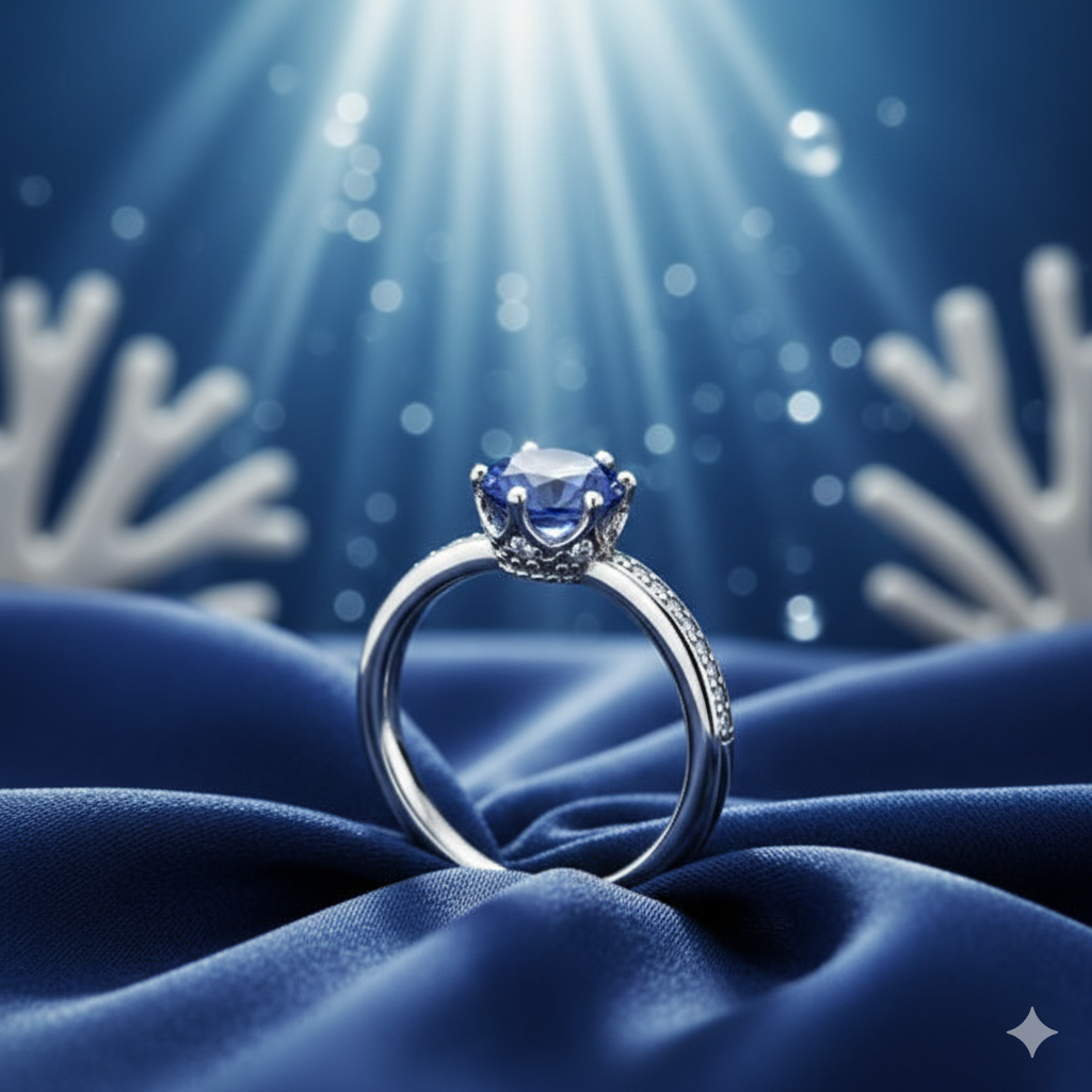 Anillo Perla Azul Pandora – Sterling Silver Oceanic Edition