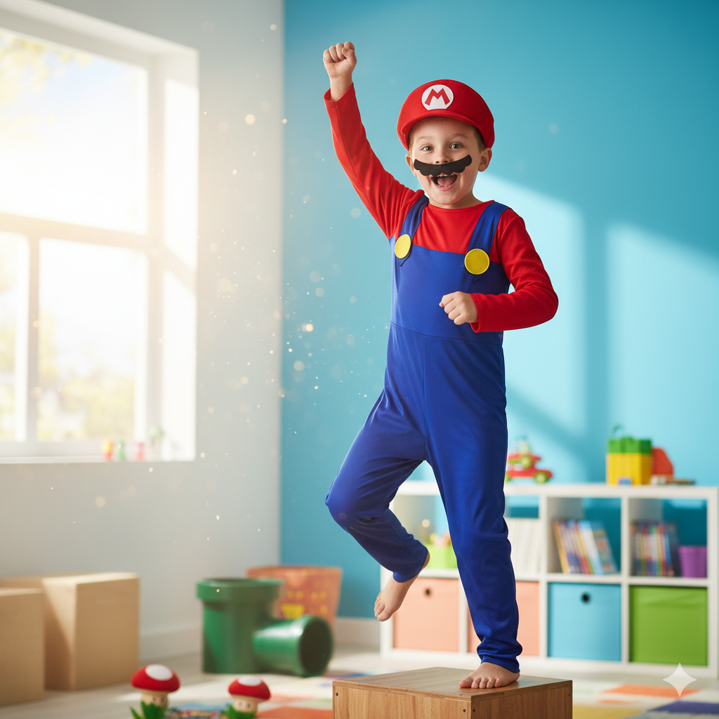 Disfraz Clásico de Mario Bros. para Niño