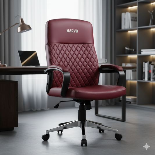 Silla de Oficina Ejecutiva Marvo (Modelo CH-203) | Roja