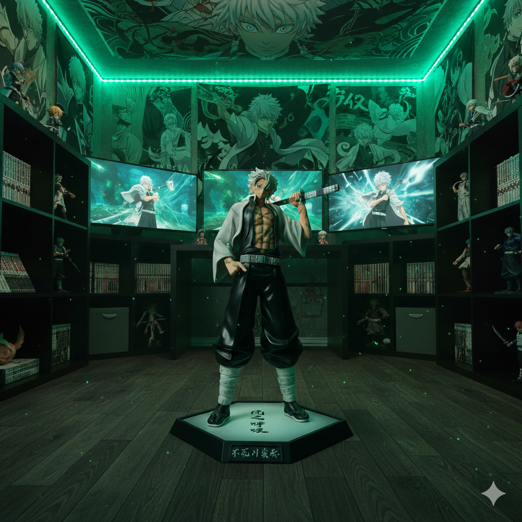 Figura Sanemi Shinazugawa (Kimetsu no Yaiba) – Coleccionable con Base