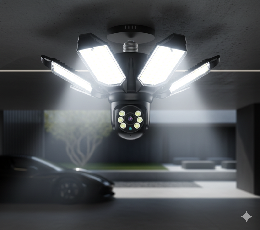 Cámara Reflector WiFi (Modelo F8) | 8 Paneles LED Ajustables