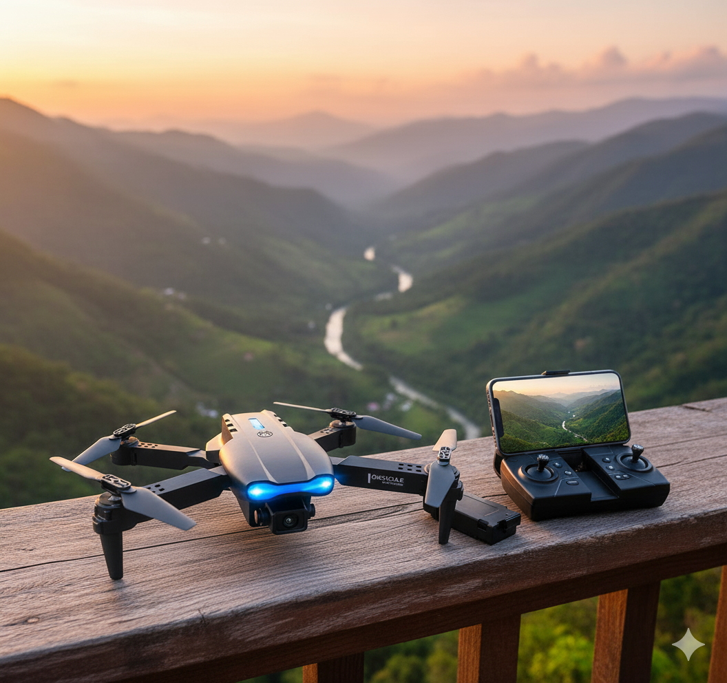 Drone Profesional K3 & E99 4K con Alcance de 1km: Tu Estudio de Cine en el Cielo