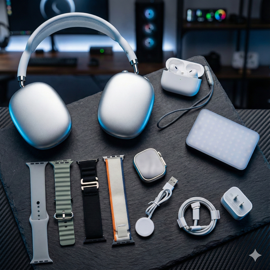 Combo Tecnológico 7 en 1 (Modelo i15 Pro) | Smartwatch + Doble Audio