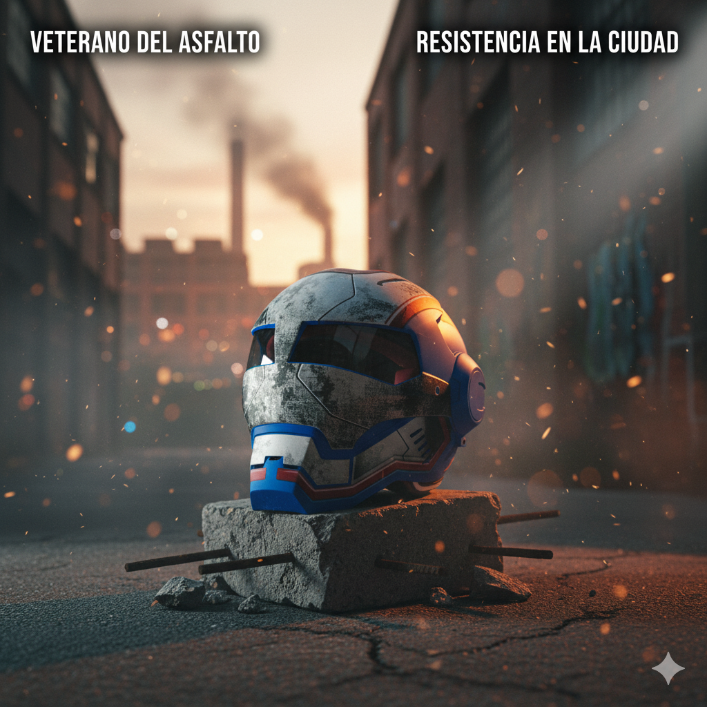 🤖 Casco de Moto Estilo Transformers –  Fibra de Vidrio, Diseño Futurista