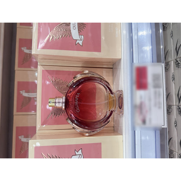 Perfume Olumapea Eau de Parfum 90ml Frasco Redondo con Aro Dorado Rosado