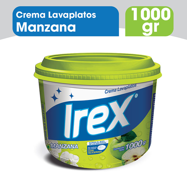 Lavaplatos Irex En Crema Aroma Manzana - 1000 G