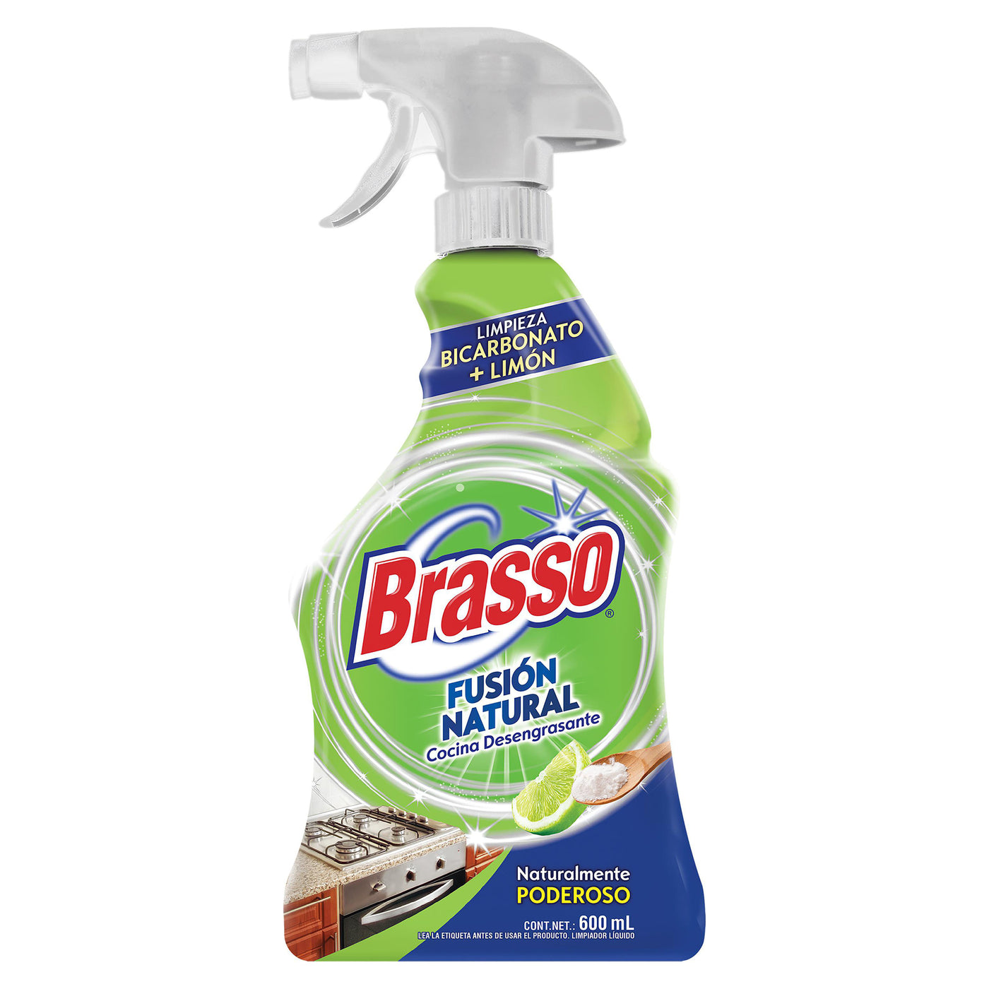 Desengrasante Para Cocina Brasso Power Fusion Natural - 600 Ml