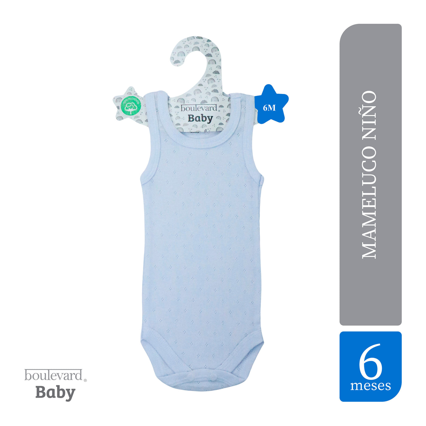 Mameluco Boulevard, Para Bebé Niño -6 Meses