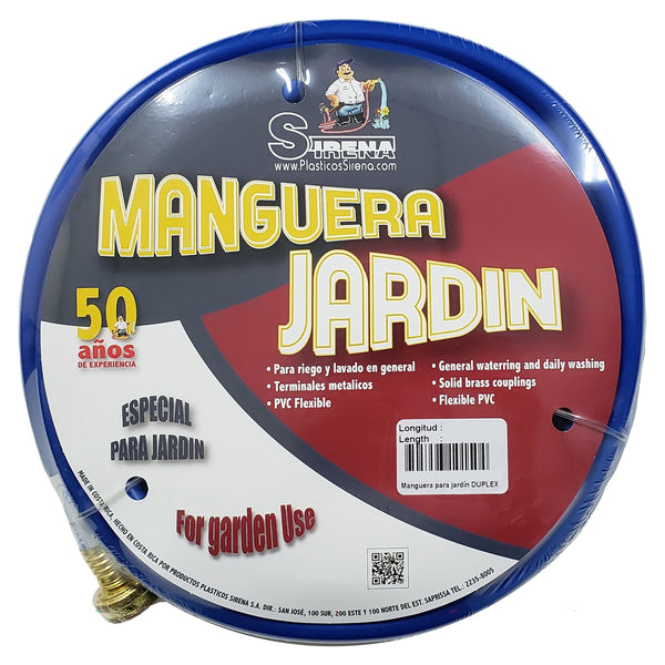 Manguera Sirena 2 Capas Flexible - 7.50 Mt